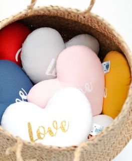 Mini coussin coeur Love